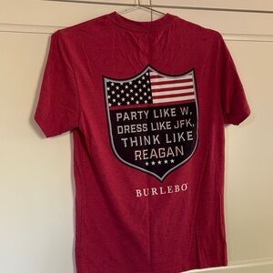 BURLEBO Men's T • Party Like W, Dress Like JFK, Think Like Reagan 🇺🇸 NWOT SML